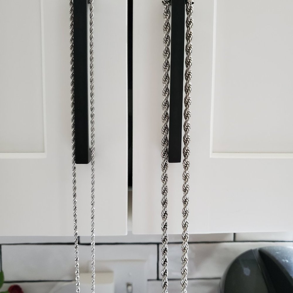 Gold Crate sliver rope chains